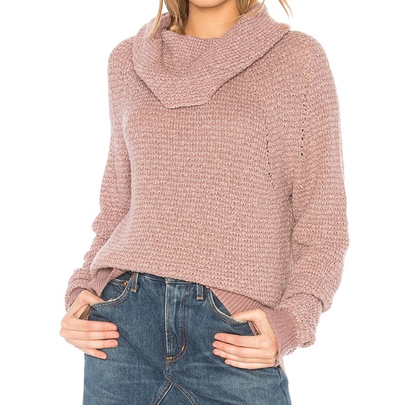 Free People Sweaters - Free People By Your Side Sweater Dusty Mauve XL
